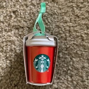 Starbucks hot cup ceramic ornament
